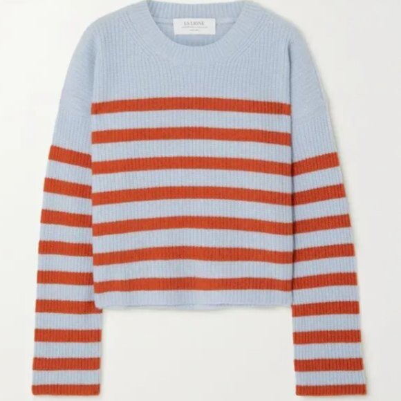 La Ligne Mini Toujours Striped Cashmere Sweater Size Small - Picture 2 of 6